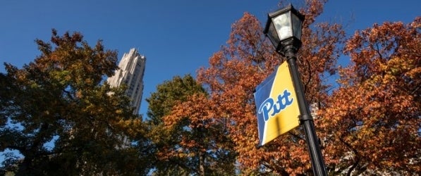 Pitt campus in fall