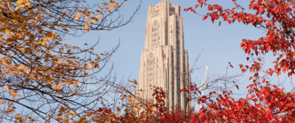 Cathedral of Learning in Fall