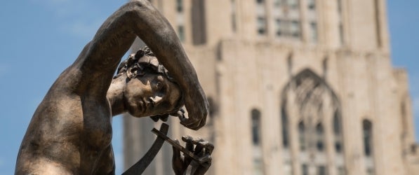 Cathedral of Learning and Frick Fountain