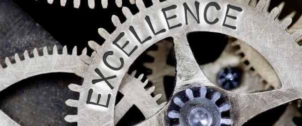 a working gear labeled "excellence" a working gear labeled "excellence"
