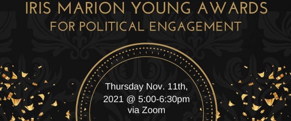 Iris Marion Young Award flyer Iris Marion Young Awards flyer