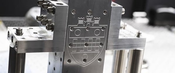 A cavity to hold objects at supercool temperatures to produce quantum phenomena in the lab of Physics and Astronomy Assistant Professor Tom Purdy. A cavity to hold objects at supercool temperatures to produce quantum phenomena in the lab of Physics and Astronomy Assistant Professor Tom Purdy.